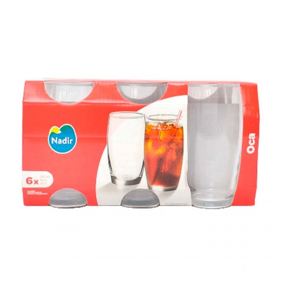 COPO OCA LONG DRINK 300 ML LUVA COM 6