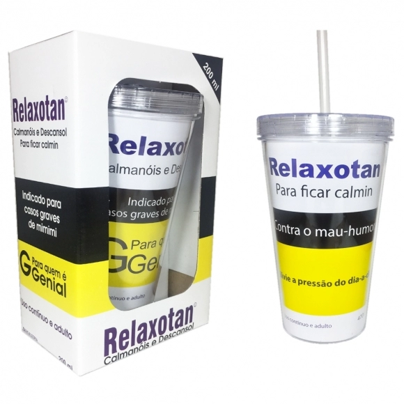 COPO PLASTICO PAREDE DUPLA RELAXOTAN 470 ML LUVA COM 1