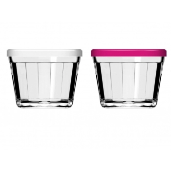 TIGELA AMERICANO COM TAMPA COLOR 350 ML