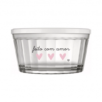 TIGELA AMERICANO COM TAMPA COLOR 600 ML DECORADA