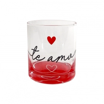 COPO BAR WHISKY LOVE VERMELHO 265 ML