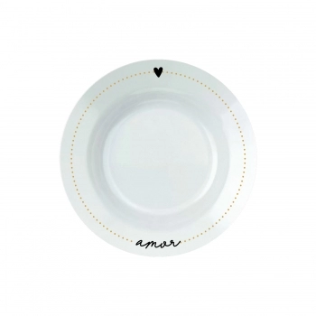 Prato Raso Love Gold Amor 24 cm