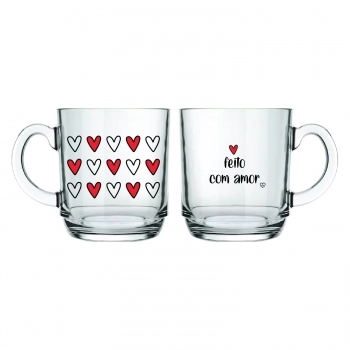 CANECA ASPEN LOVE 300 ML - FEITO COM AMOR LUVA COM 1