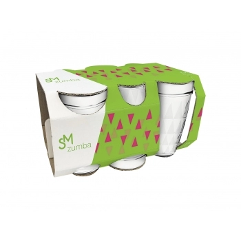 Copo Multiuso Zumba 270 ML Luva Com 6