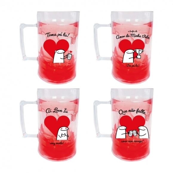 CANECA GEL FLORK 410 ML - SORTIDO