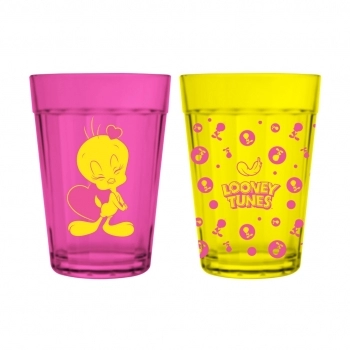 Copo Americano Prime Piu Piu Looney Tunes 190 ML Luva Com 2 Unid
