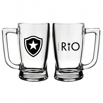 CANECA CERVEJA TABERNA 340 ML BOTAFOGO NA LUVA