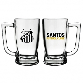 CANECA CERVEJA TABERNA 340 ML SANTOS NA LUVA