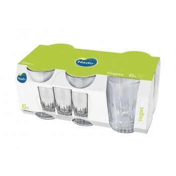 COPO AGUA VEGAS 240 ML LUVA COM 6