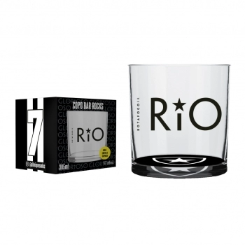 Copo Cylinder Rocks Botafogo 300 ML