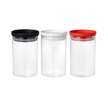 POTE BOROSILICATO REDONDO 700 ML COM TAMPA