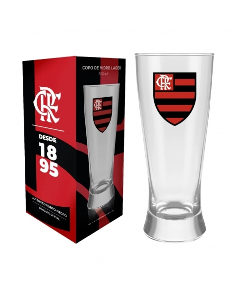 Jogo Flamengo de 6 Copos Americanos Escudos 190 ml - flamengo