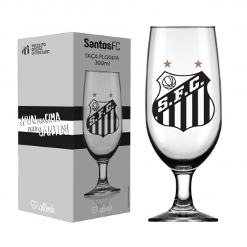 TACA CERVEJA FLORIPA 300 ML SANTOS LUVA COM 1 - NOVO