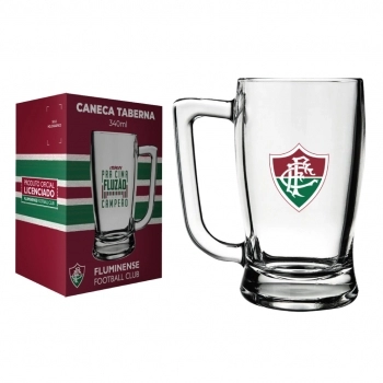 CANECA CERVEJA TABERNA 340 ML FLUMINENSE NA LUVA