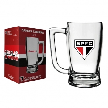 CANECA CERVEJA TABERNA 340 ML SÃO PAULO NA LUVA