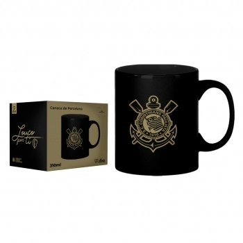 Caneca Porcelana Corinthians Louco Por Ti 300 ML