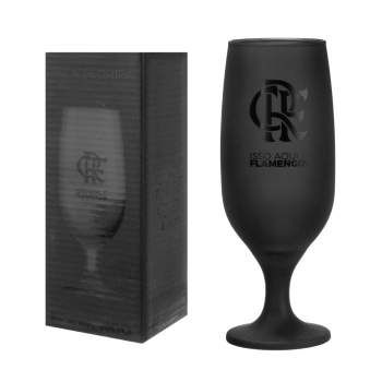 TAÇA FLORIPA PRIME 300 ML FLAMENGO PRETO LUVA COM 1
