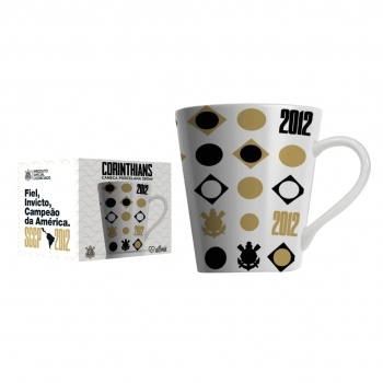 CANECA PORCELANA 290 ML CORINTHIANS LUVA COM 1 - ICONES 2012