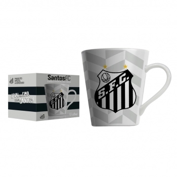CANECA PORCELANA 290 ML SANTOS LUVA COM 1