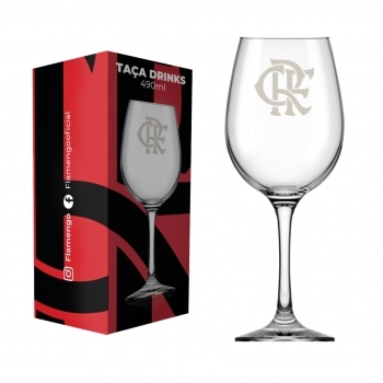 TACA BARONE DRINKS 490ML FLAMENGO LUVA COM 1