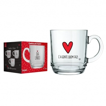 CANECA ASPEN LOVE 300 ML - DIA LINDO LUVA COM 1