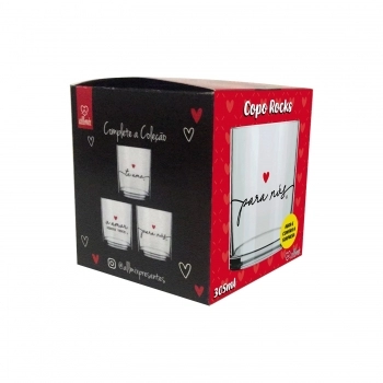 Copo Bar Rocks Love Para Nós 305 ML