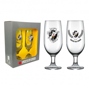 TACA CERVEJA FLORIPA 300 ML VASCO LUVA COM 2
