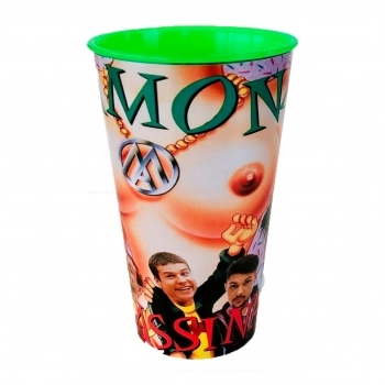 COPO PLASTICO 500 ML MAMONAS ASSASINA OUTLET