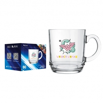 CANECA ASPEN DC VINTAGE MULHER MARAVILHA 300 ML LUVA COM 1