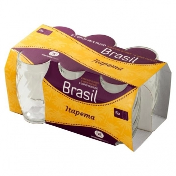 Copo Multiuso Itapema 330 ML Luva Com 6