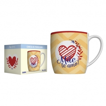 CANECA URBAN 360 ML LUVA COM 1 - MÃE