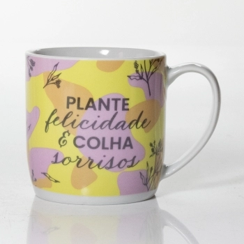 CANECA URBAN EMOÇÕES 360 ML LUVA COM 1 - PLANTE FELICIDADE