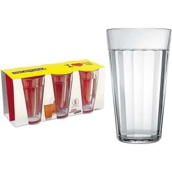 Conjunto Copo Americano Long Drink 450 ML Luva Com 6 Unid