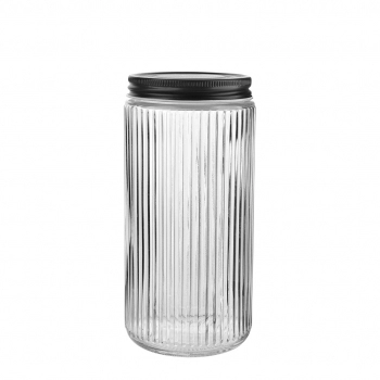 Pote De Vidro Redondo Riviera 1020 ML Com Tampa