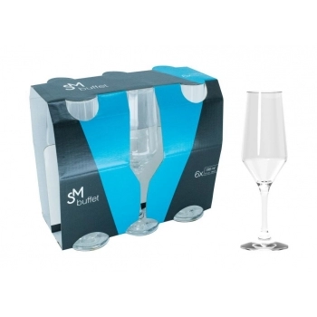 TACA CHAMPAGNE BUFFET 186 ML LUVA COM 6