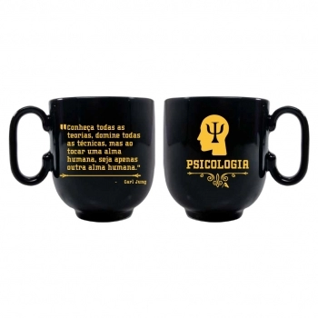 Caneca Forma Preta Psicologia 350 ML