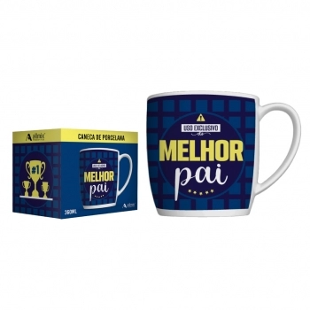 Caneca Porcelana Melhor Pai Na Luva