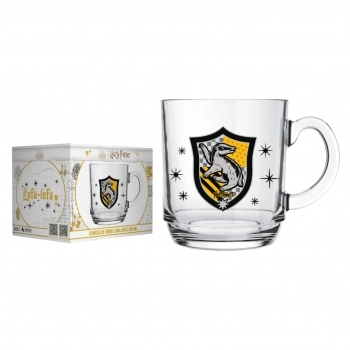Caneca de Vidro Harry Potter Casas 300ml - Luva Com 1 Unid - Lufa Lufa