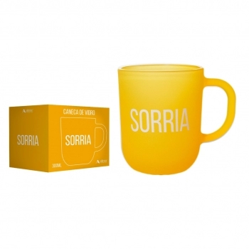 Caneca Emoções Sorria Na Luva 300 ML