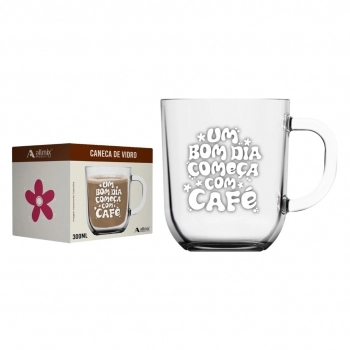Caneca Toronto Café 300 ML - Bom Dia - Luva Com 1