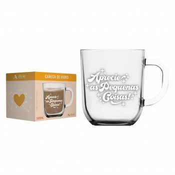 Caneca Toronto 300 ML Motivacional - Aprecie - Luva Com 1