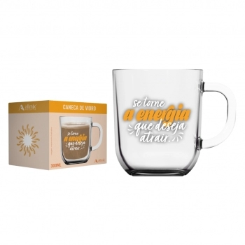 Caneca Toronto 300 ML Motivacional - Se Torne - Luva Com 1
