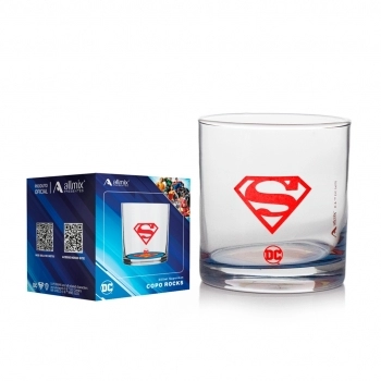 Copo Cylinder Rocks 305 ML DC Super-Homem Luva Com 1