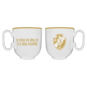 Caneca de Porcelana Forma Branca de 350ml Vasco Luva com 01