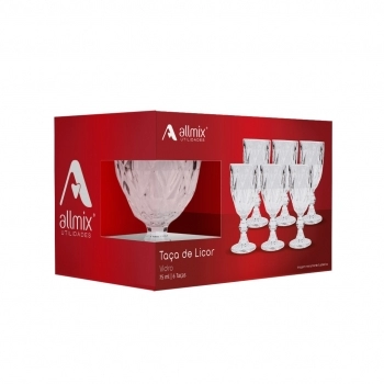 Taça Licor 75 ml Vidro - Diamond