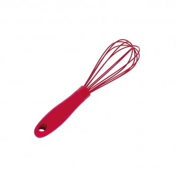 Utensílios Batedor Silicone Vermelho 26cm