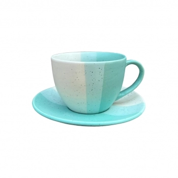 XICARA CERAMICA COM PIRES TERNURA 250ML LUVA COM 02 - VERDE