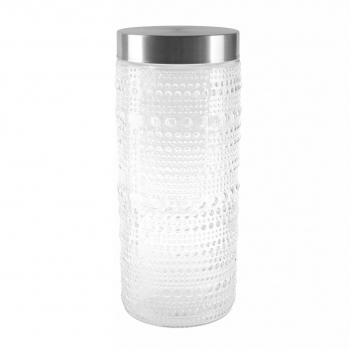 POTE DE VIDRO OLINDA 2200 ML COM TAMPA METAL