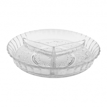 PETISQUEIRA DE VIDRO ANGEL 3 DIVISORIAS 29 CM LUVA COM 1