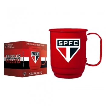 Caneca Alumínio 500 ML São Paulo Luva Com 1